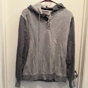 RVCA Two-Tone Gray Men's Hoodie